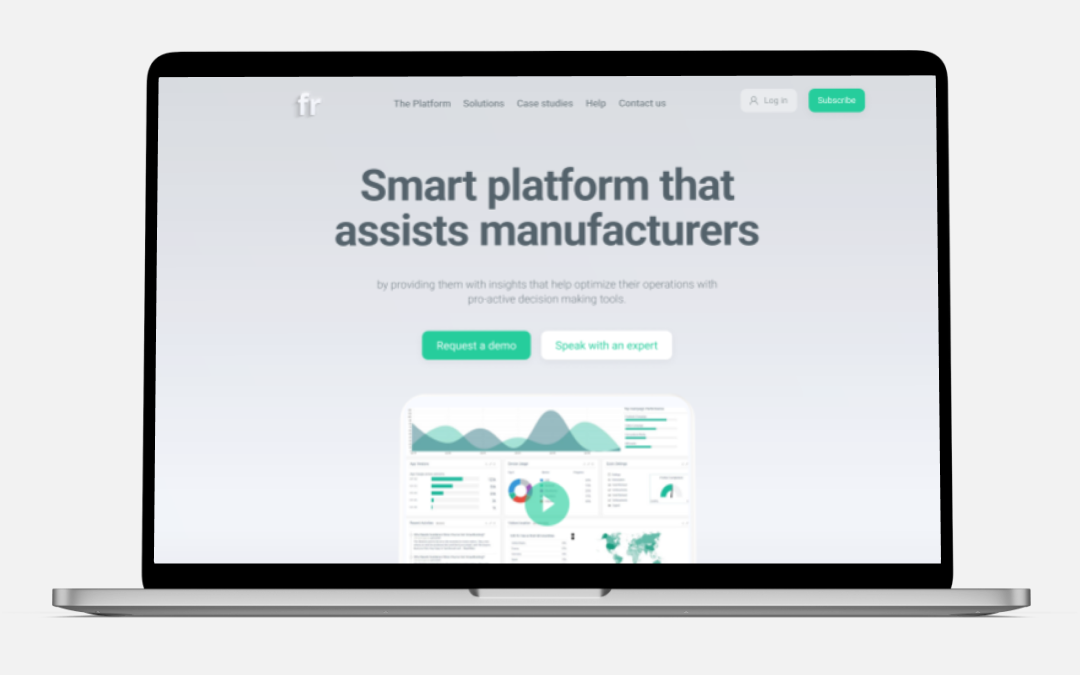 Facilitator web app landing page