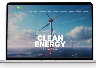 Aren Electric Power website homepage redesign