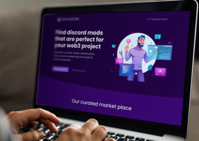 MODRATER landing page