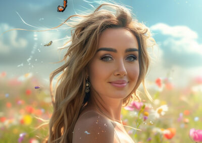 “Life is Spring” song with AI-generated photos of Mega Star Hana El Zahid